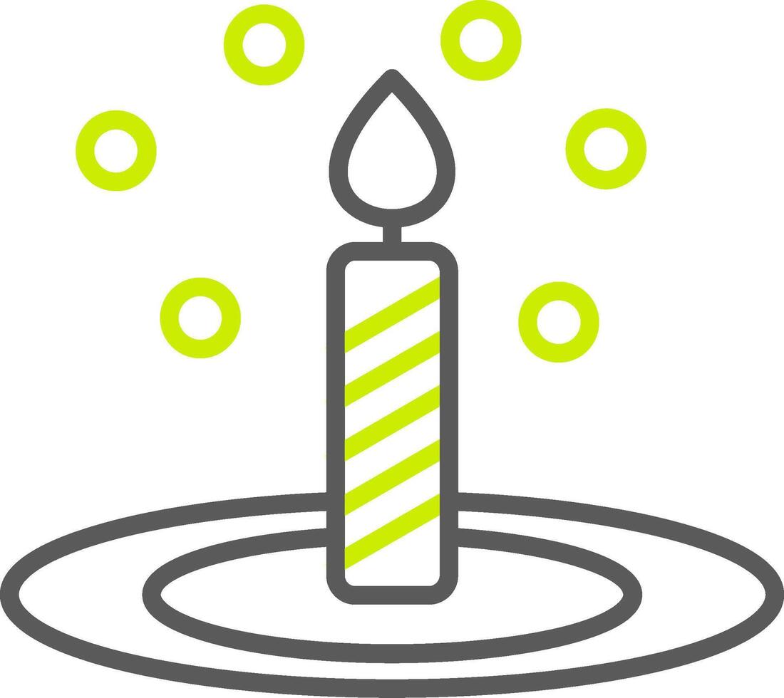 Bunsen Burner Line Two Color Icon vector