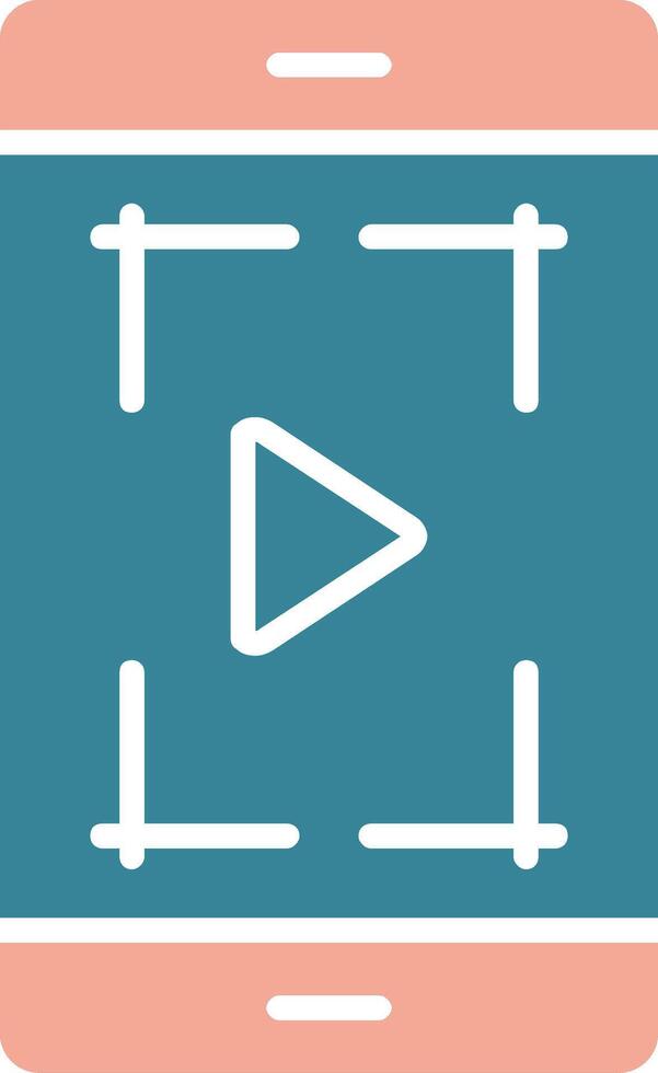 Screenshot Glyph Two Color Icon vector