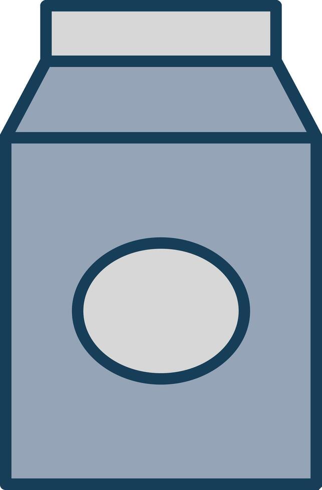 Milk Line Filled Grey Icon vector