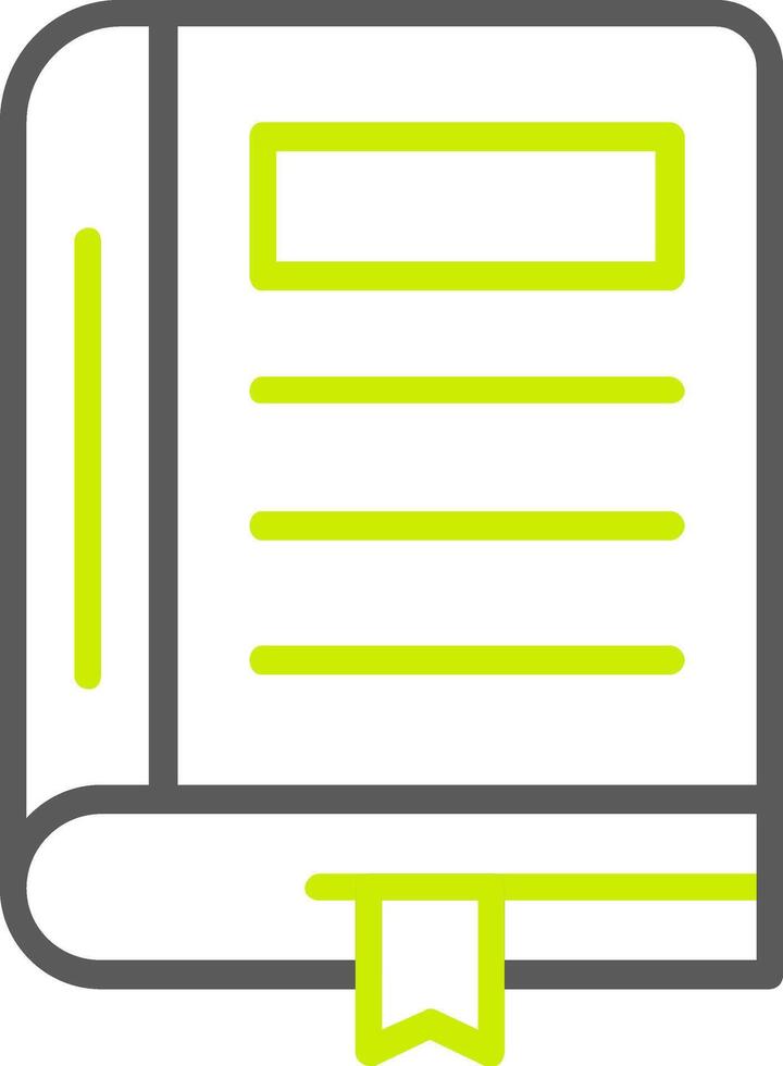 Book Line Two Color Icon vector