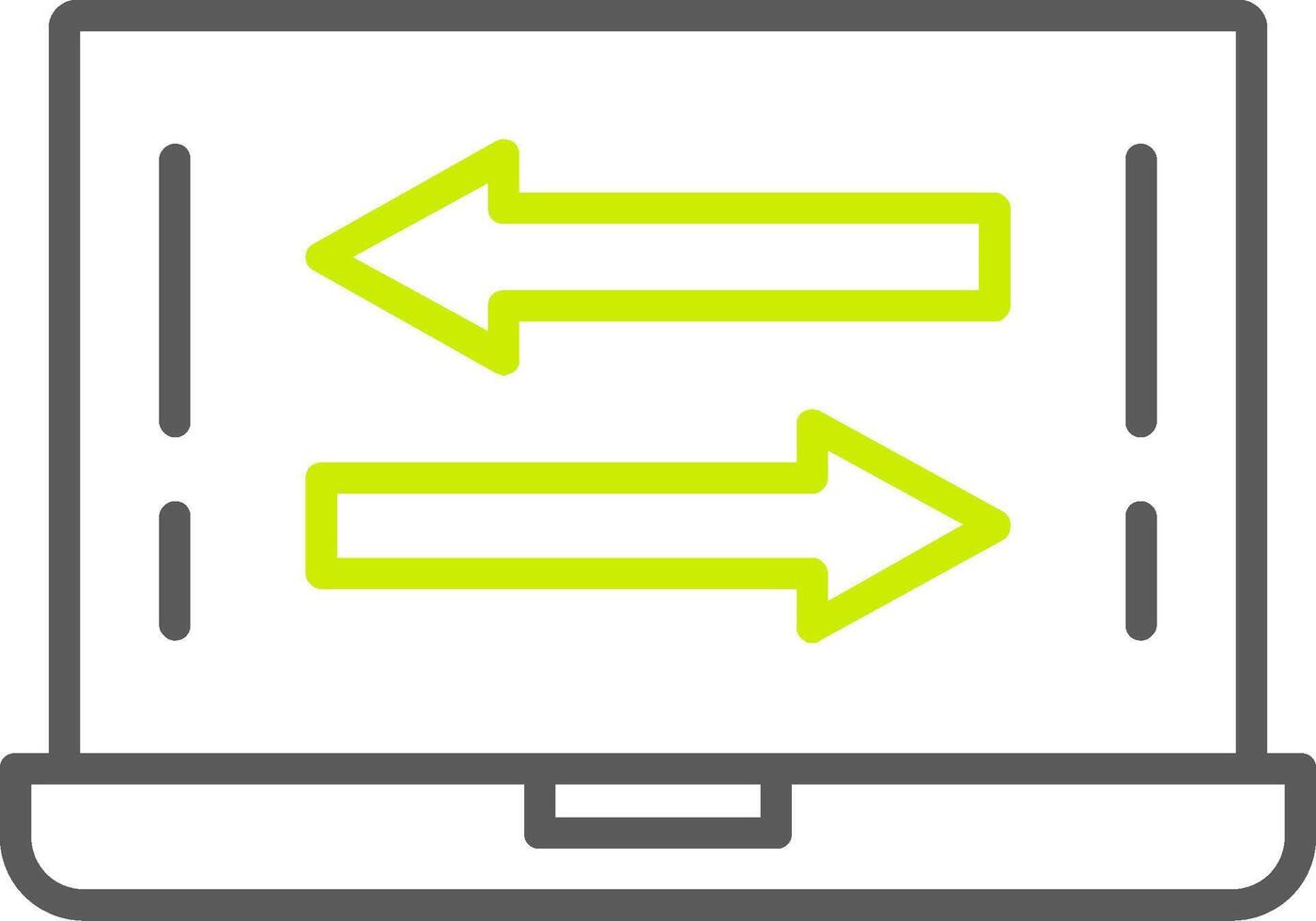 Transfer Line Two Color Icon vector