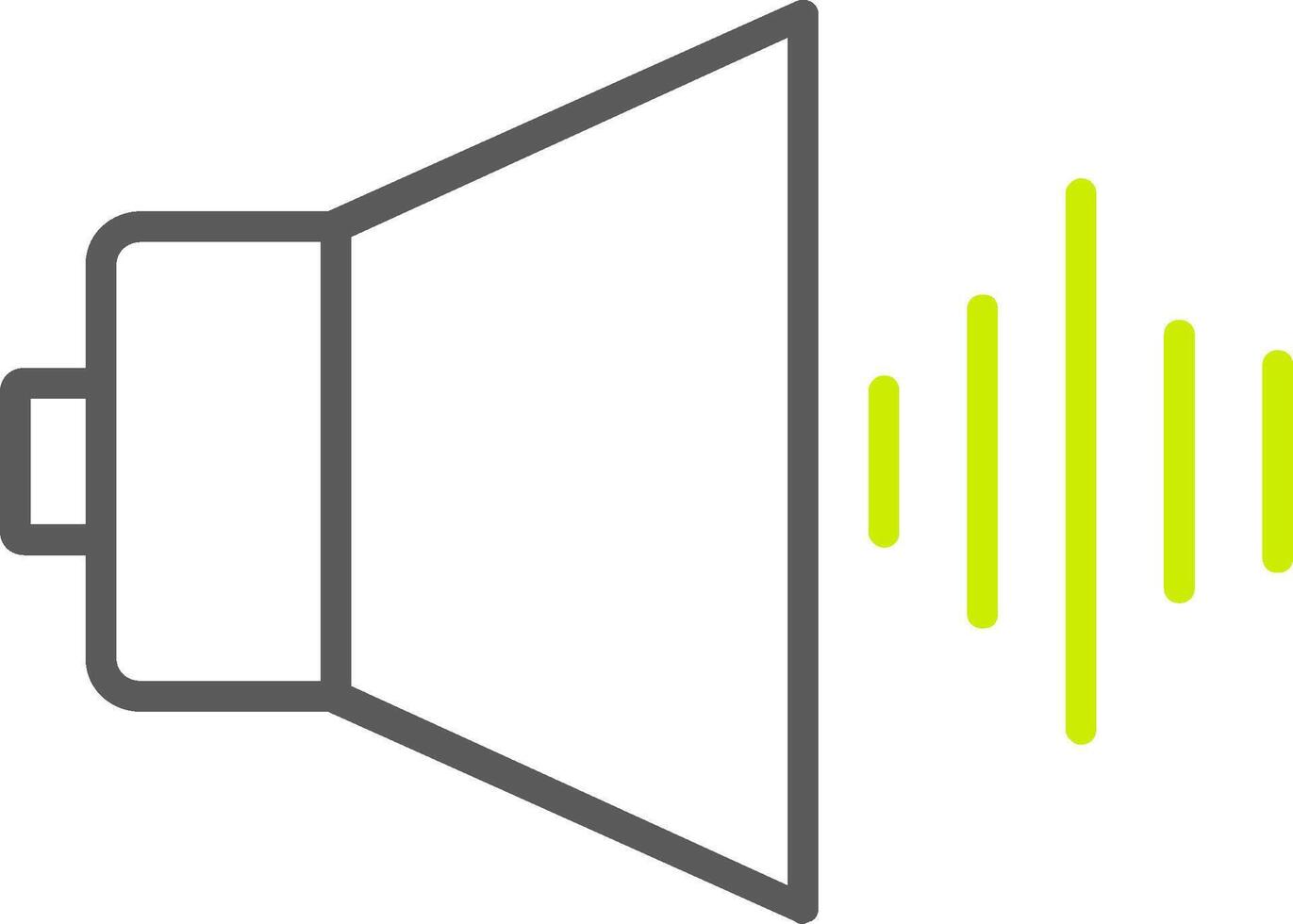 Audio Line Two Color Icon vector