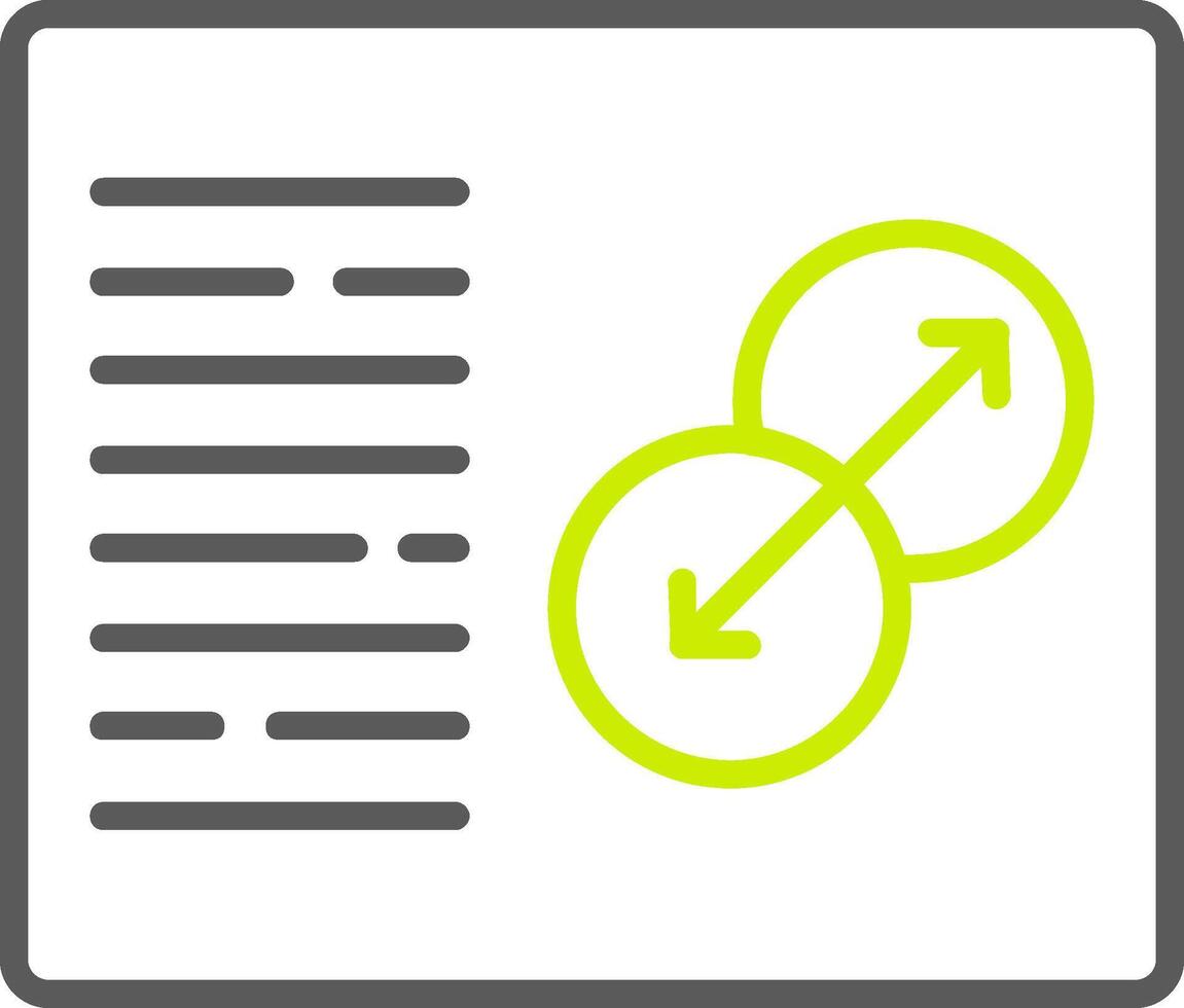 Transition Line Two Color Icon vector