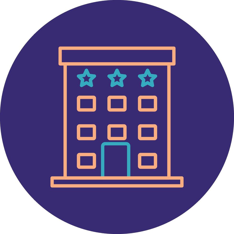 Autograph Collection Line Two Color Circle Icon vector