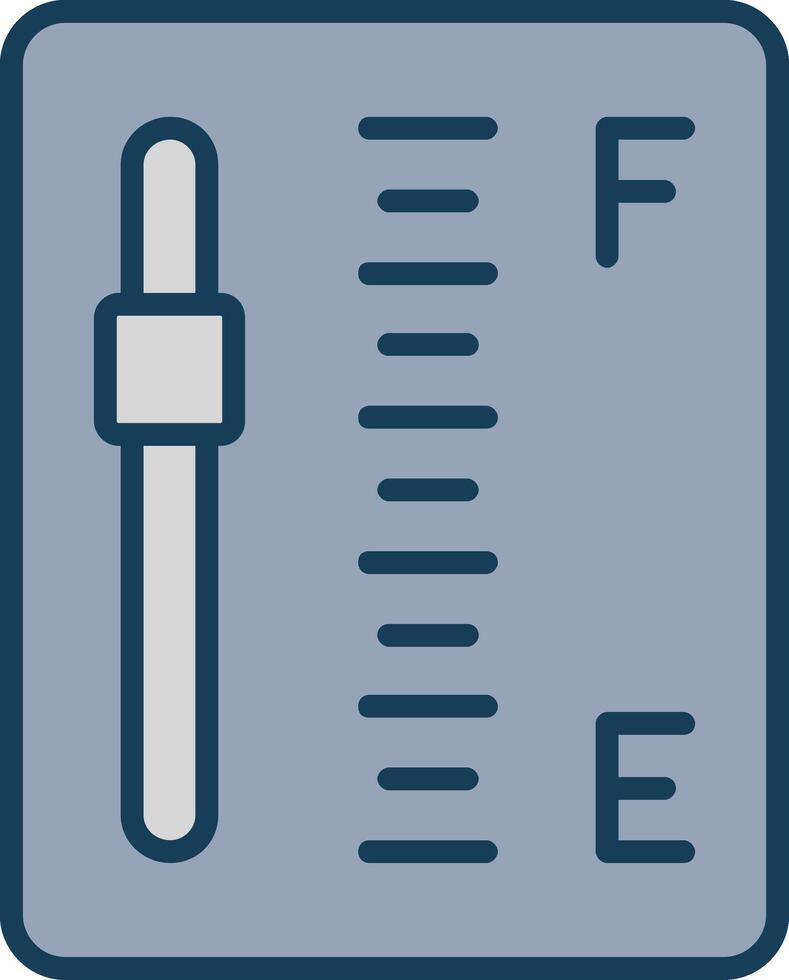 Gauge Line Filled Grey Icon vector