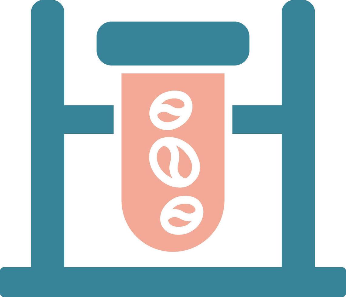 Quality Check Glyph Two Color Icon vector