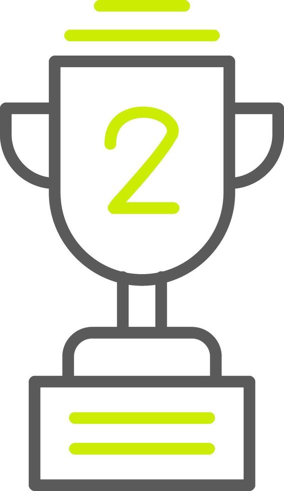 Trophy Line Two Color Icon vector