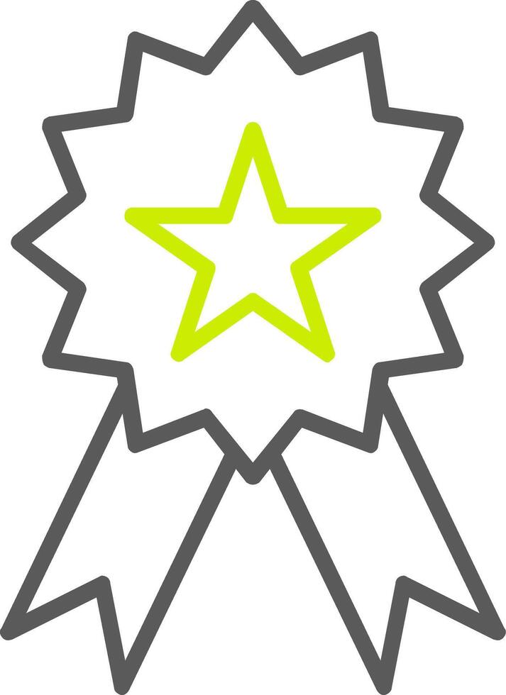 Ribbon Line Two Color Icon vector