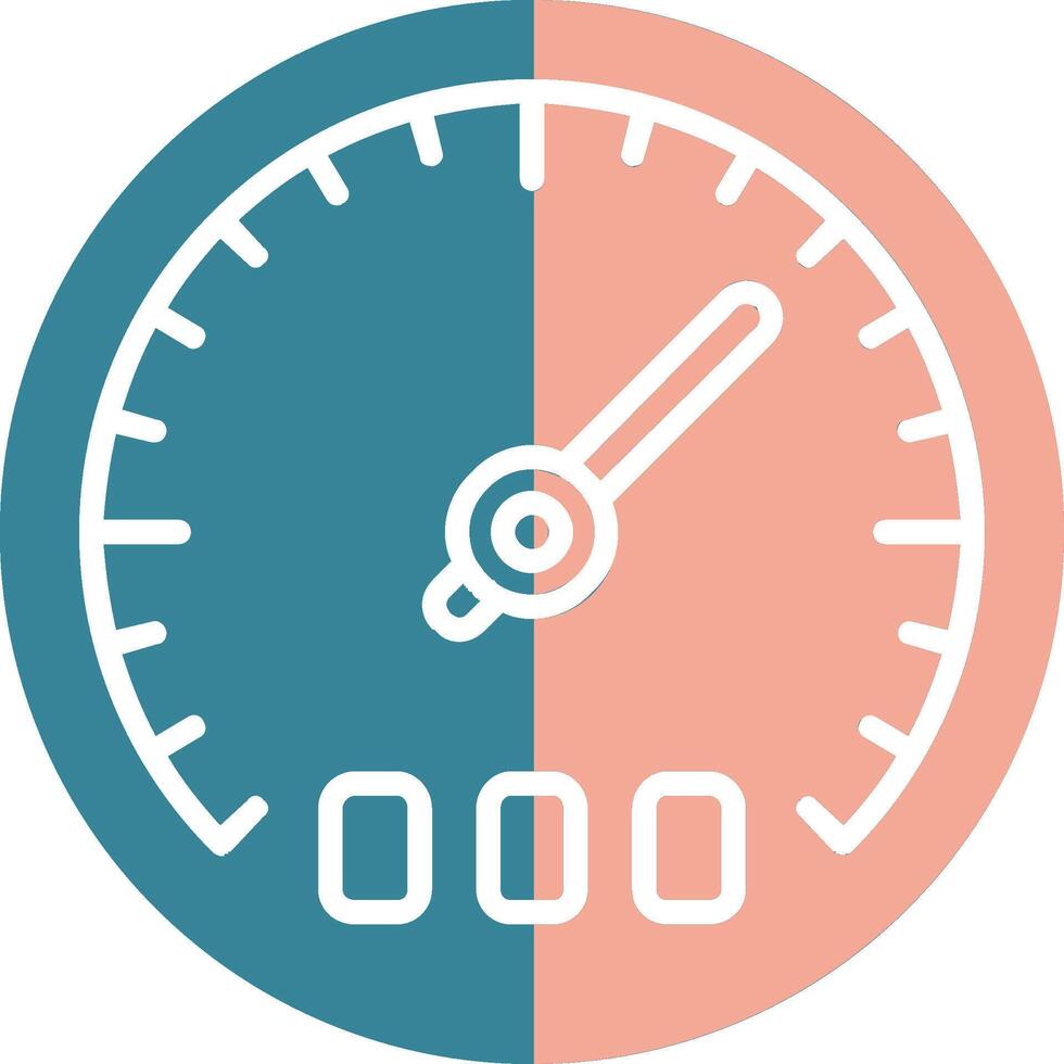 Thermostat Glyph Two Color Icon vector
