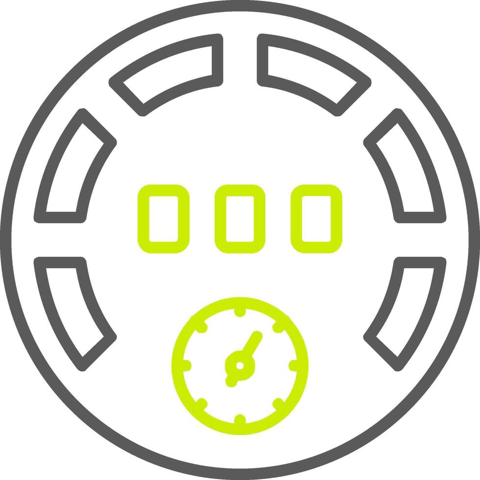 Gauge Line Two Color Icon vector