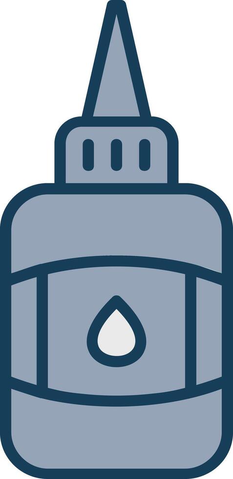 Glue Line Filled Grey Icon vector