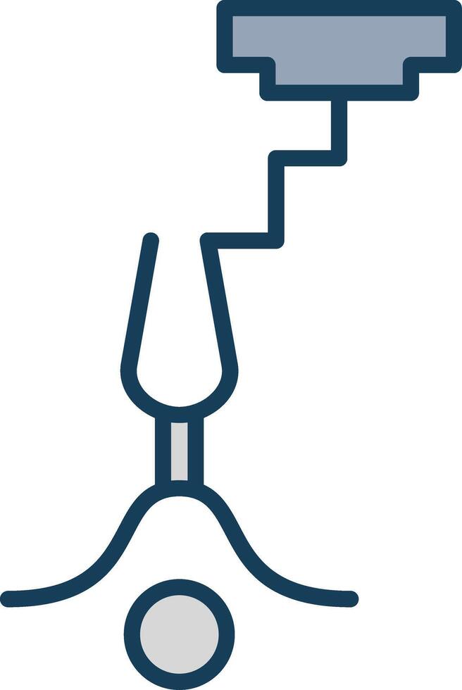 Bungee Jumping Line Filled Grey Icon vector