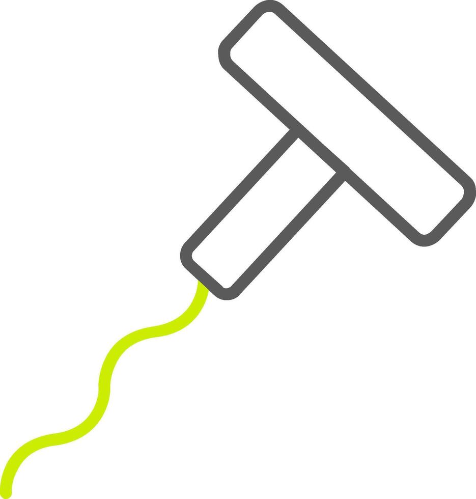 Corkscrew Line Two Color Icon vector