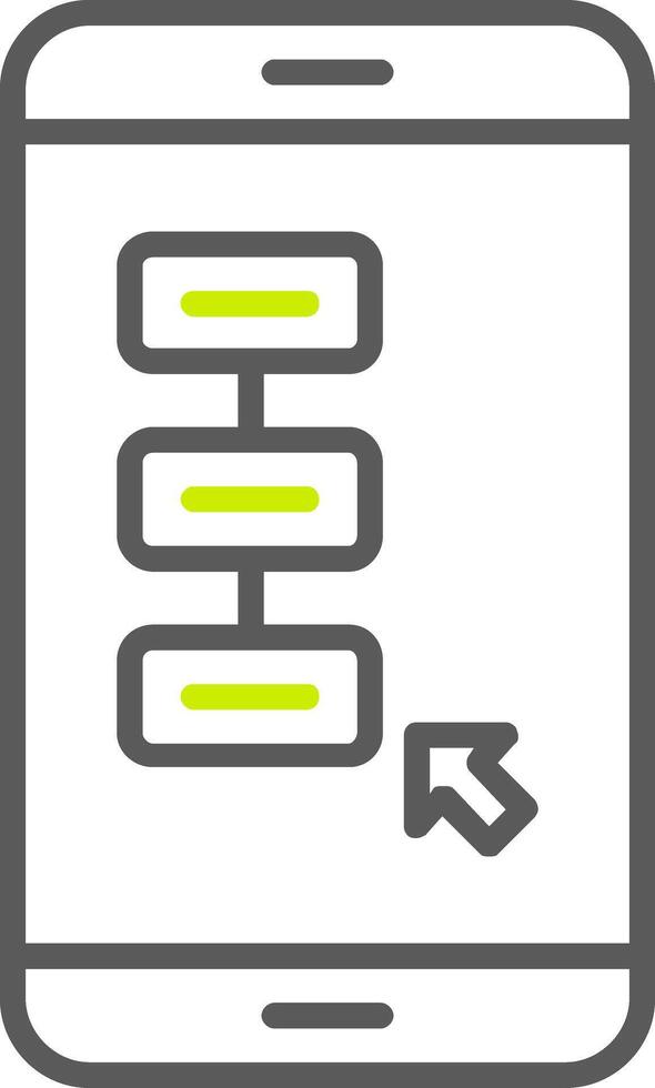 Tasks Line Two Color Icon vector