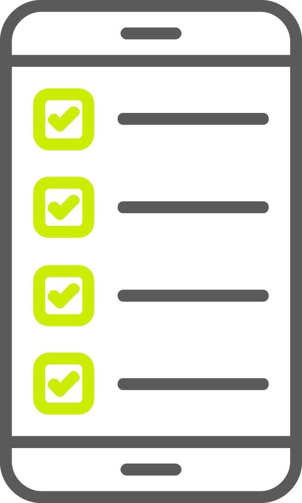 Smartphone Line Two Color Icon vector