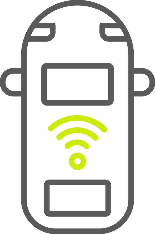 Car Line Two Color Icon vector