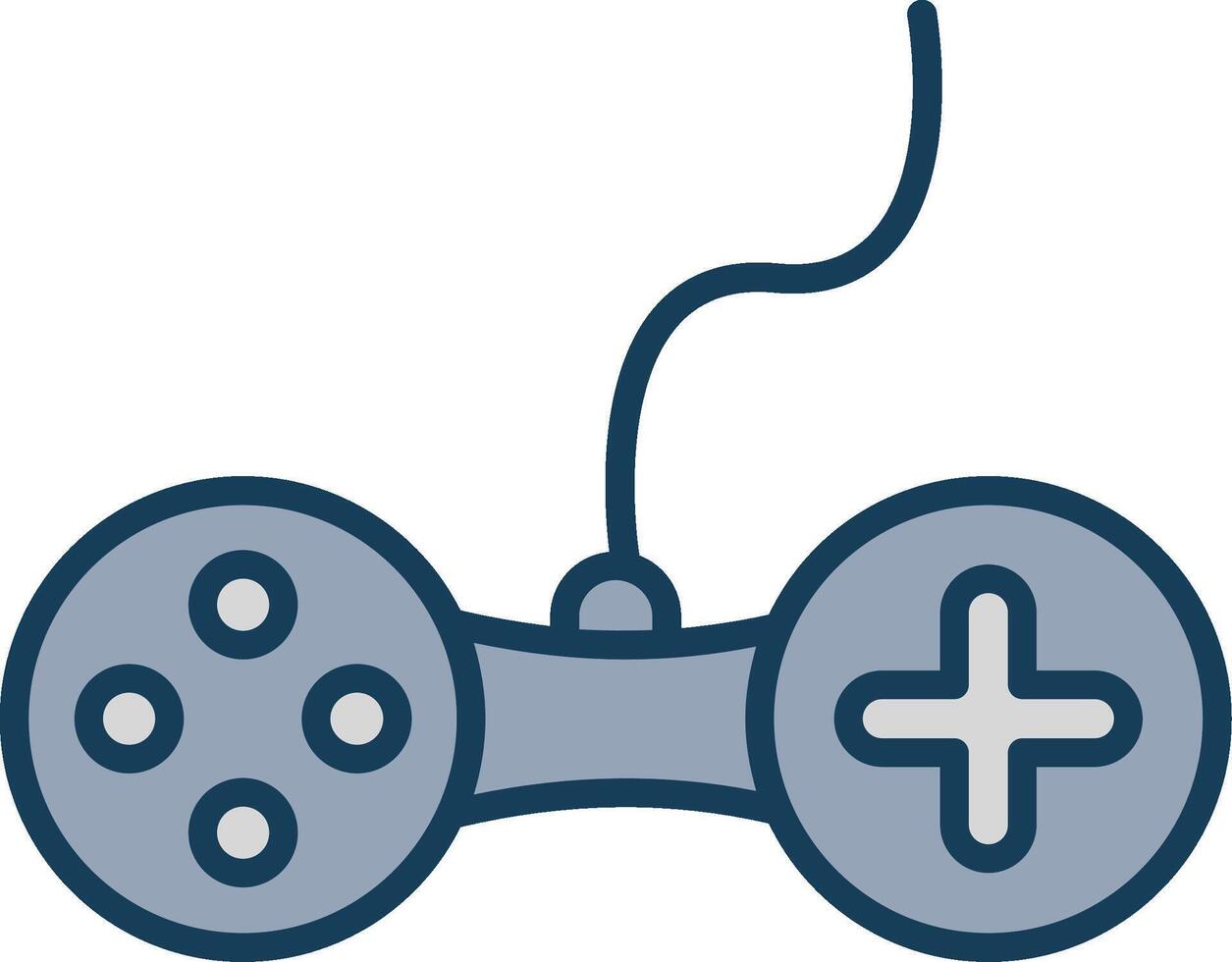 Controller Line Filled Grey Icon vector