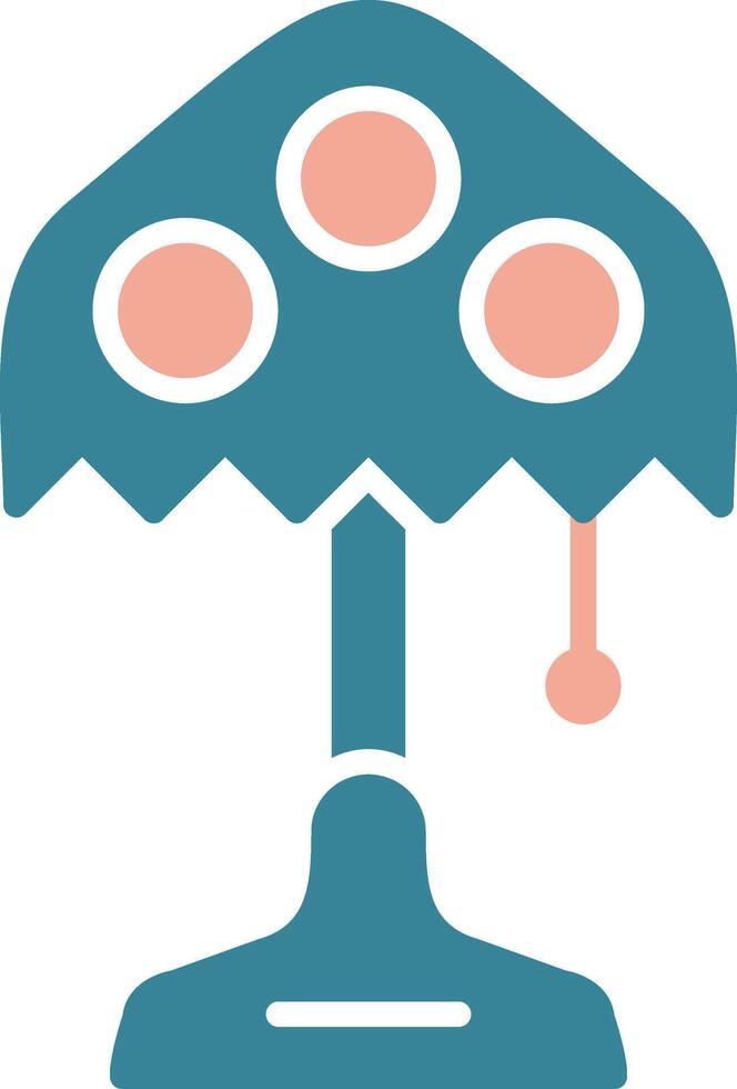 Lamp Glyph Two Color Icon vector