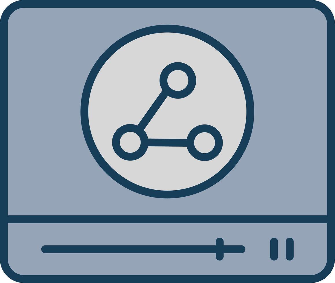 Browser Line Filled Grey Icon vector