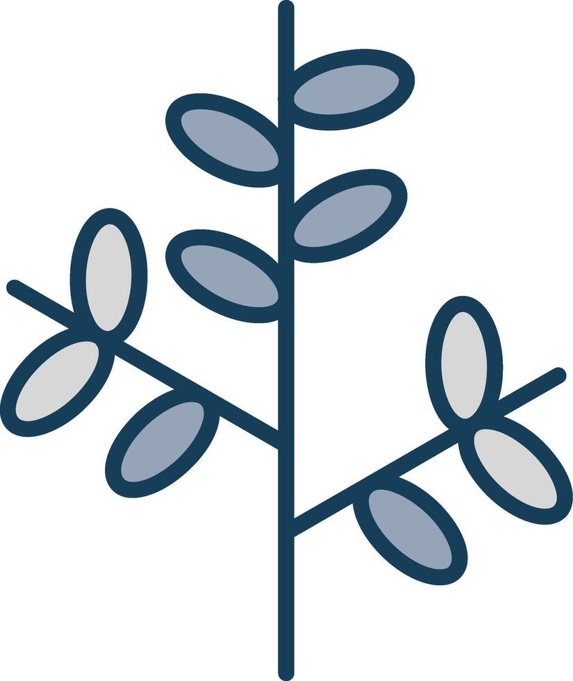 Willow Line Filled Grey Icon vector