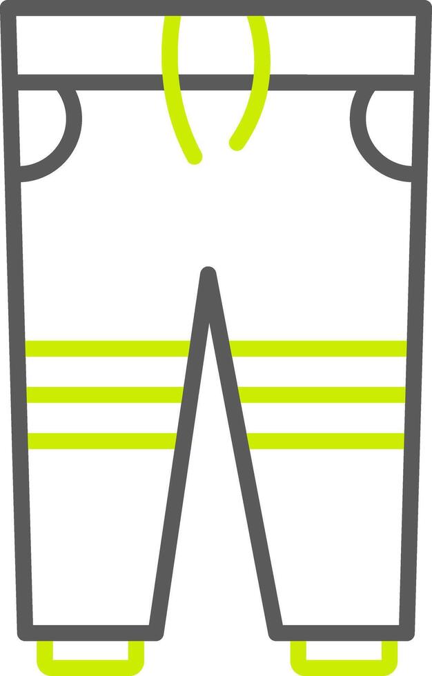 Trousers Line Two Color Icon vector
