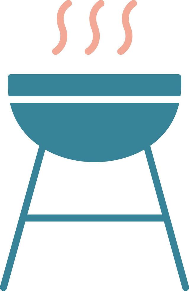 Grill Glyph Two Color Icon vector