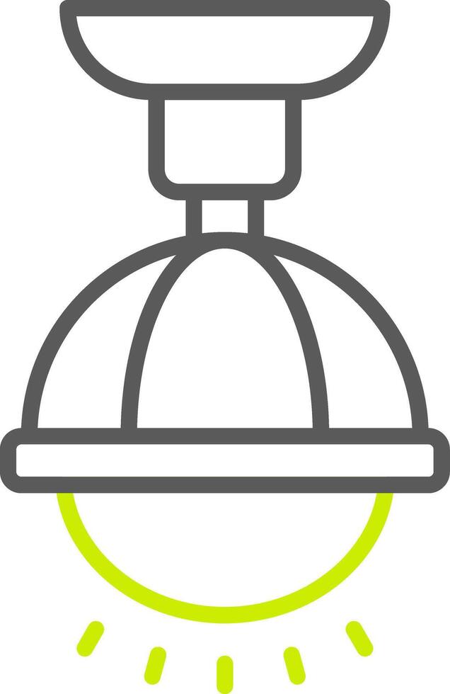Lamp Line Two Color Icon vector