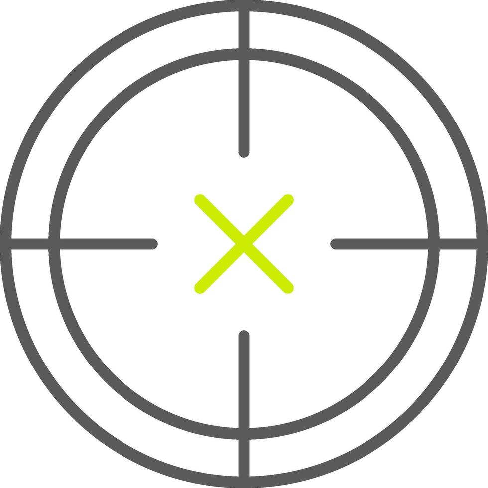 Scope Line Two Color Icon vector