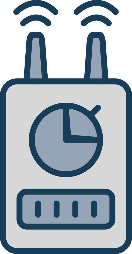 Device Line Filled Grey Icon vector