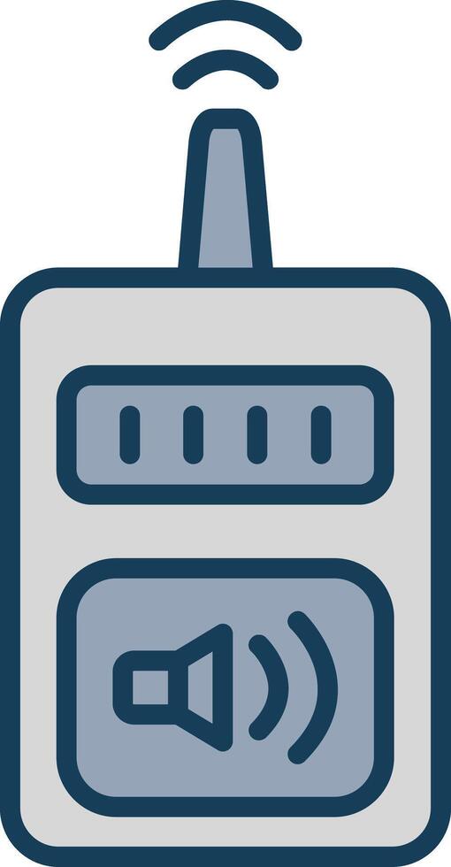 Device Line Filled Grey Icon vector