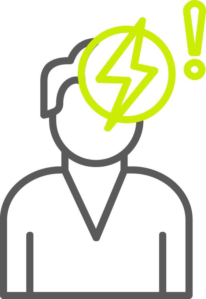 Idea Generation Line Two Color Icon vector