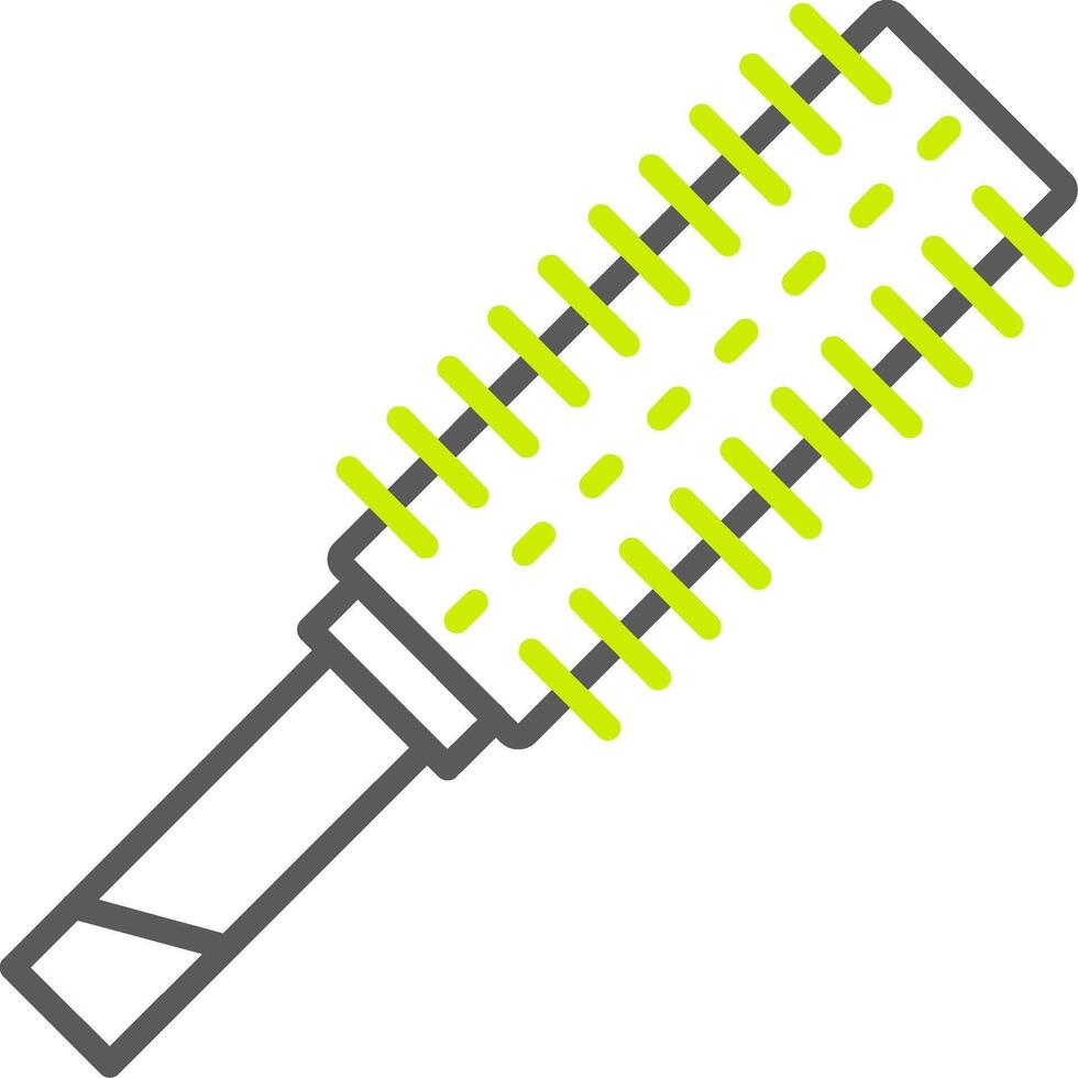 Hairbrush Line Two Color Icon vector