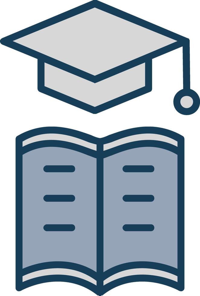 Learning Management Line Filled Grey Icon vector
