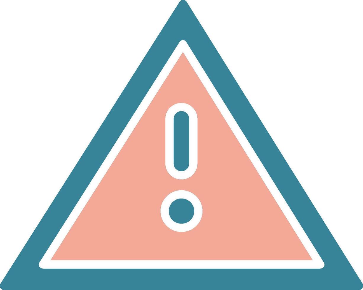 Sign Glyph Two Color Icon vector