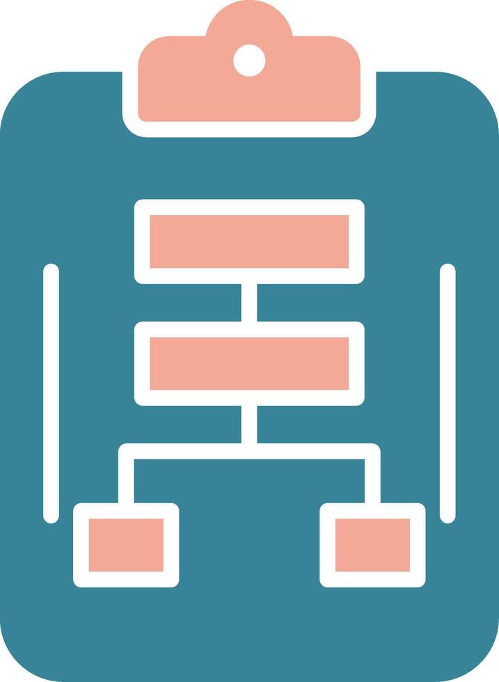 Planning Glyph Two Color Icon vector