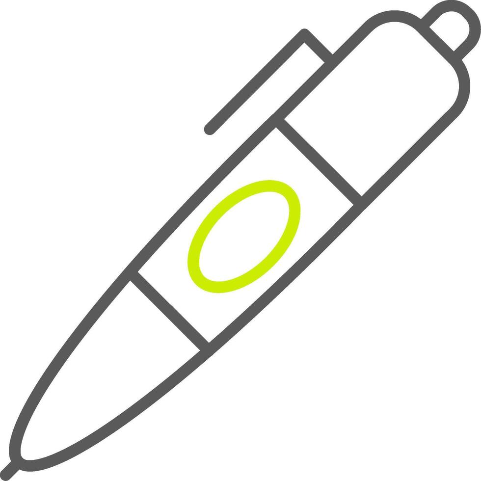 Pen Line Two Color Icon vector