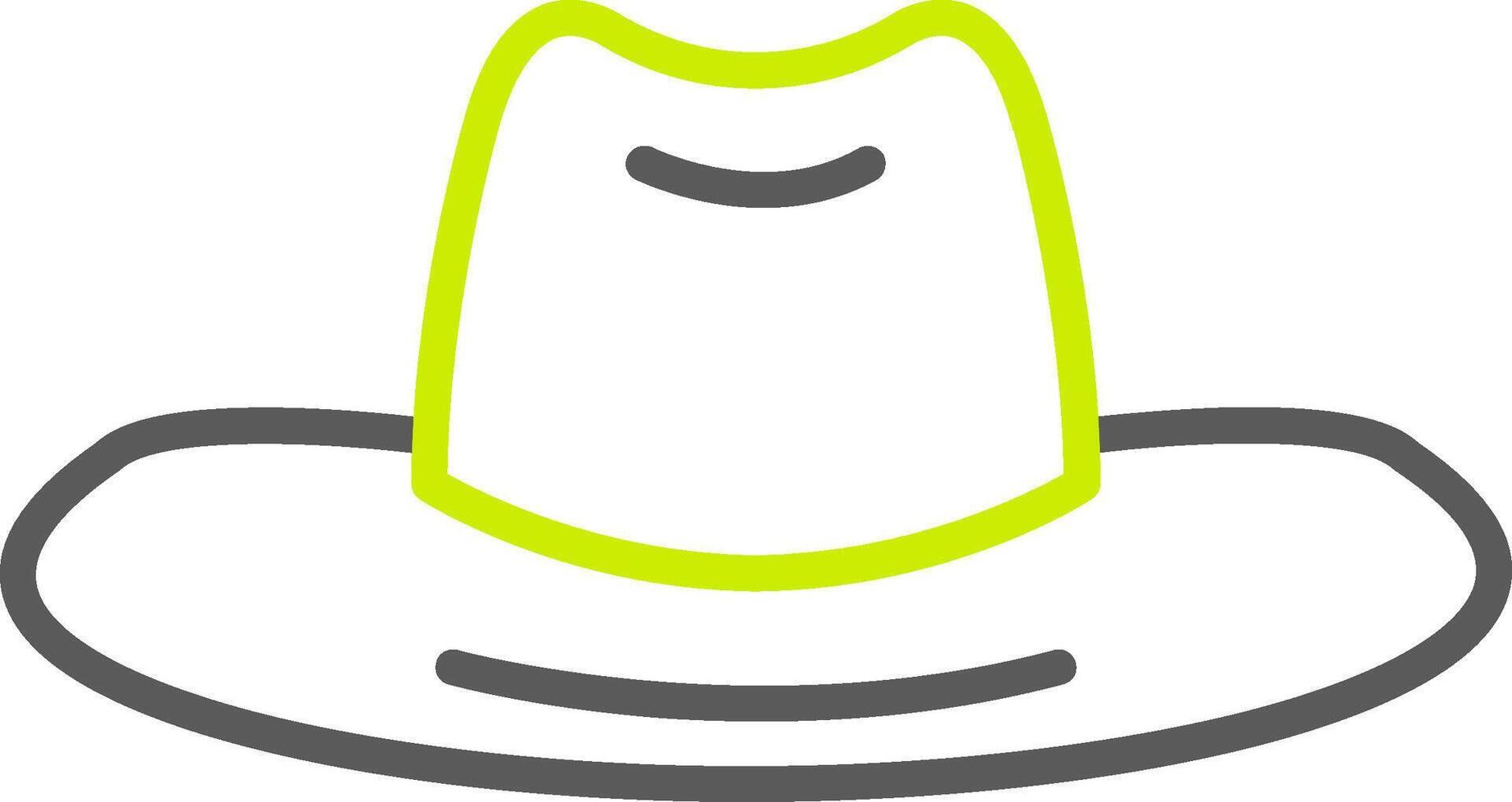 Hat Line Two Color Icon vector