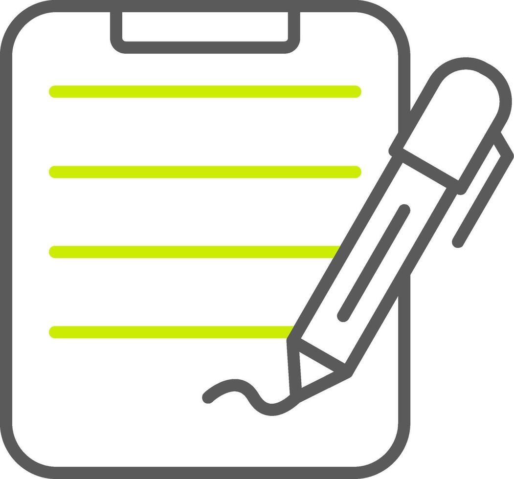 Notepad Line Two Color Icon vector