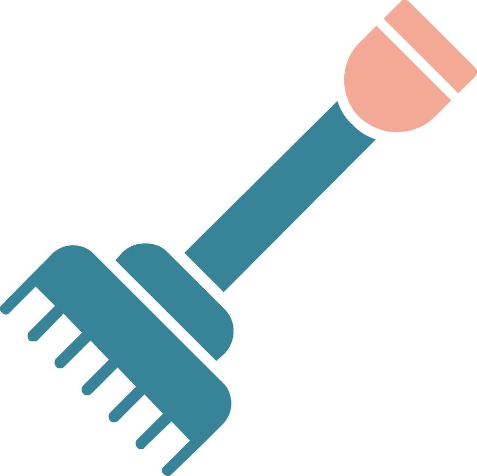 Hay Forks Glyph Two Color Icon vector