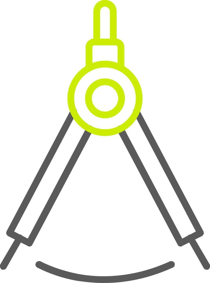 Dividers Line Two Color Icon vector