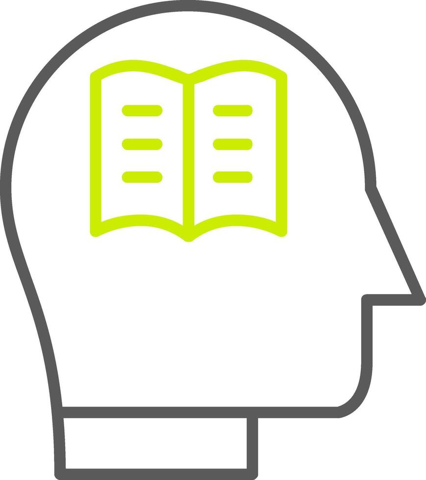 Knowledge Line Two Color Icon vector