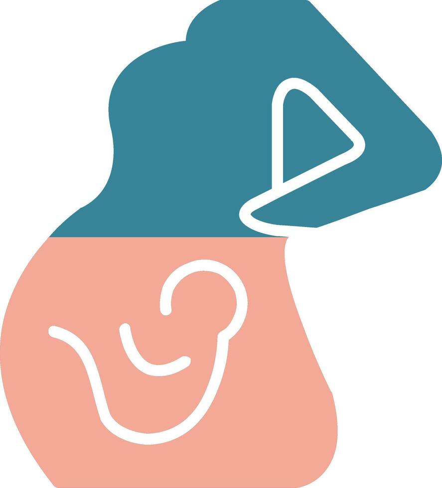 Obstetrics Glyph Two Color Icon vector