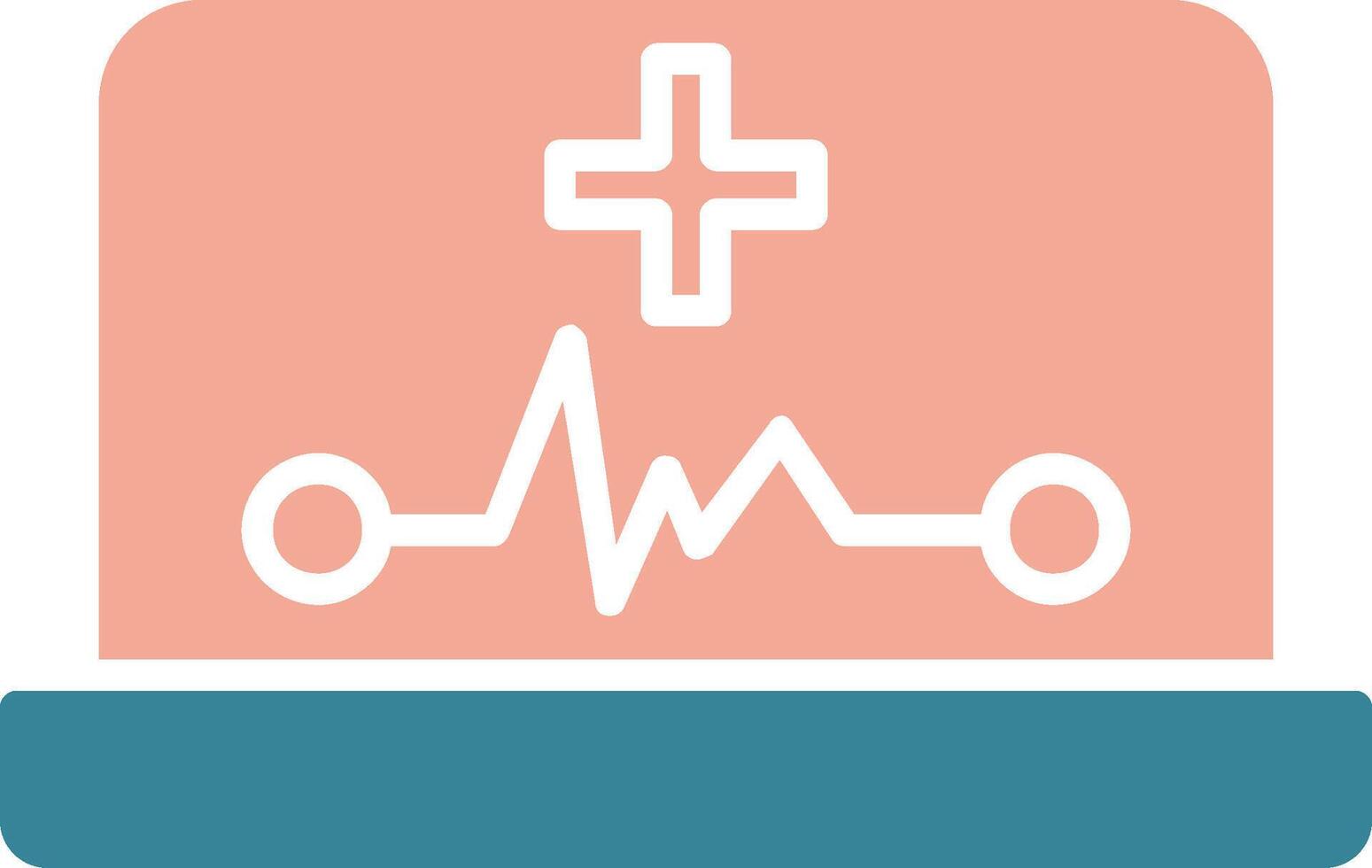 Ehealth Glyph Two Color Icon vector