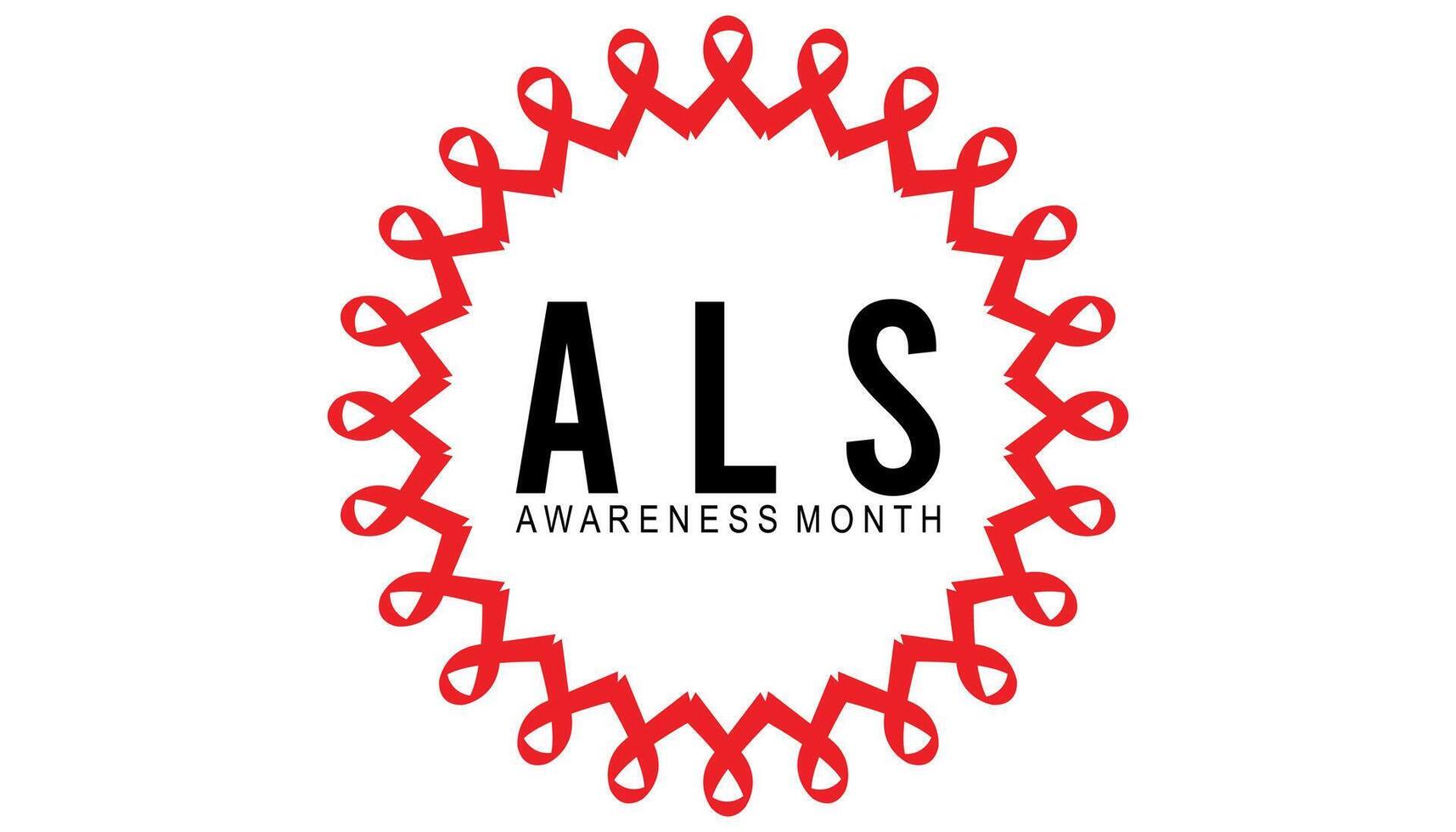 ALS Awareness Month observed every year in May. Template for background, banner, card, poster with text inscription. vector