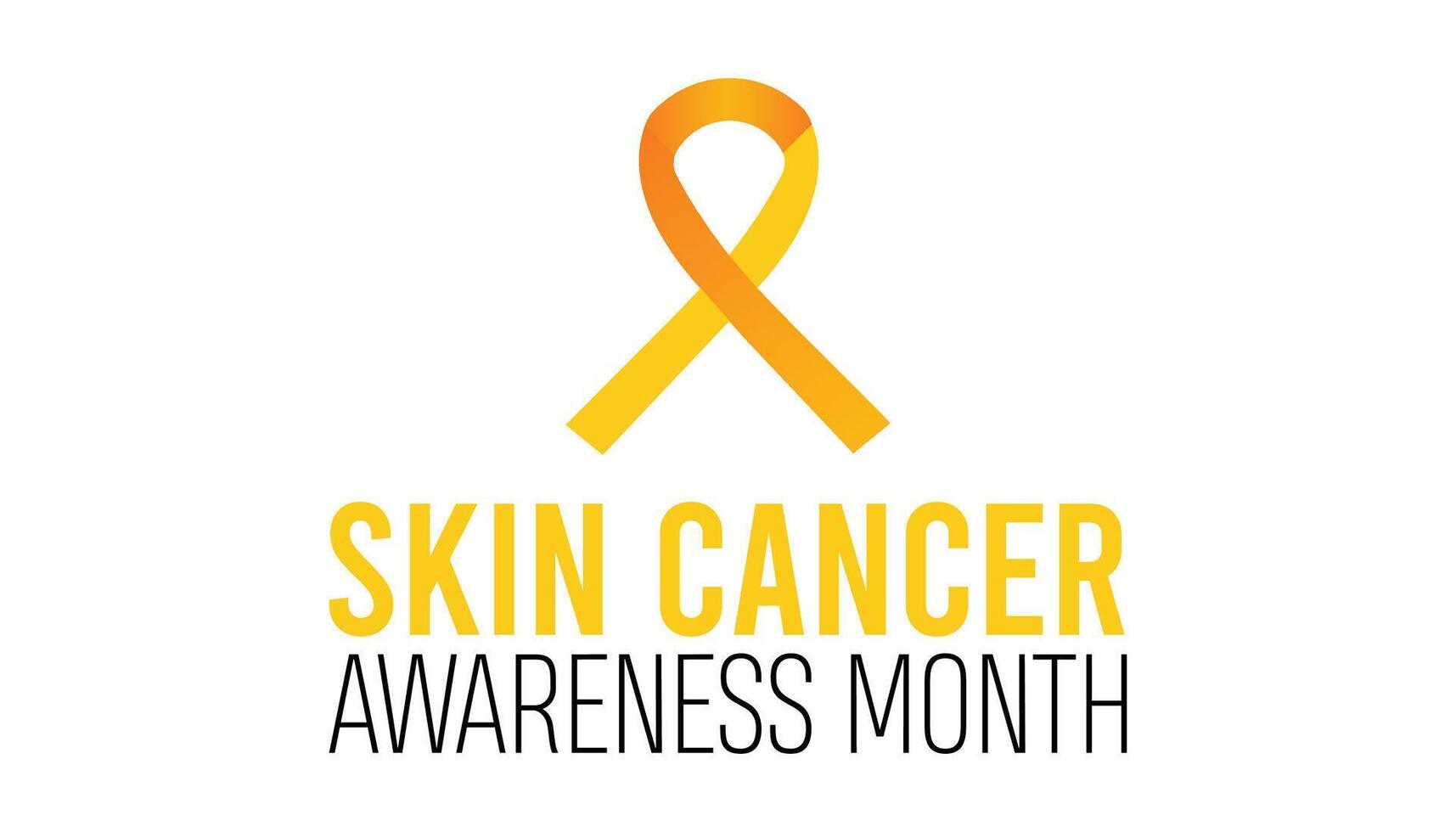 Skin Cancer Prevention and Awareness Month observed every year in May. Template for background, banner, card, poster with text inscription. vector