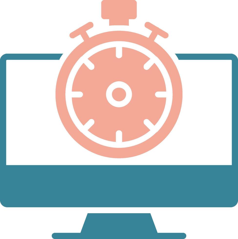 High Speed Communication Glyph Two Color Icon vector