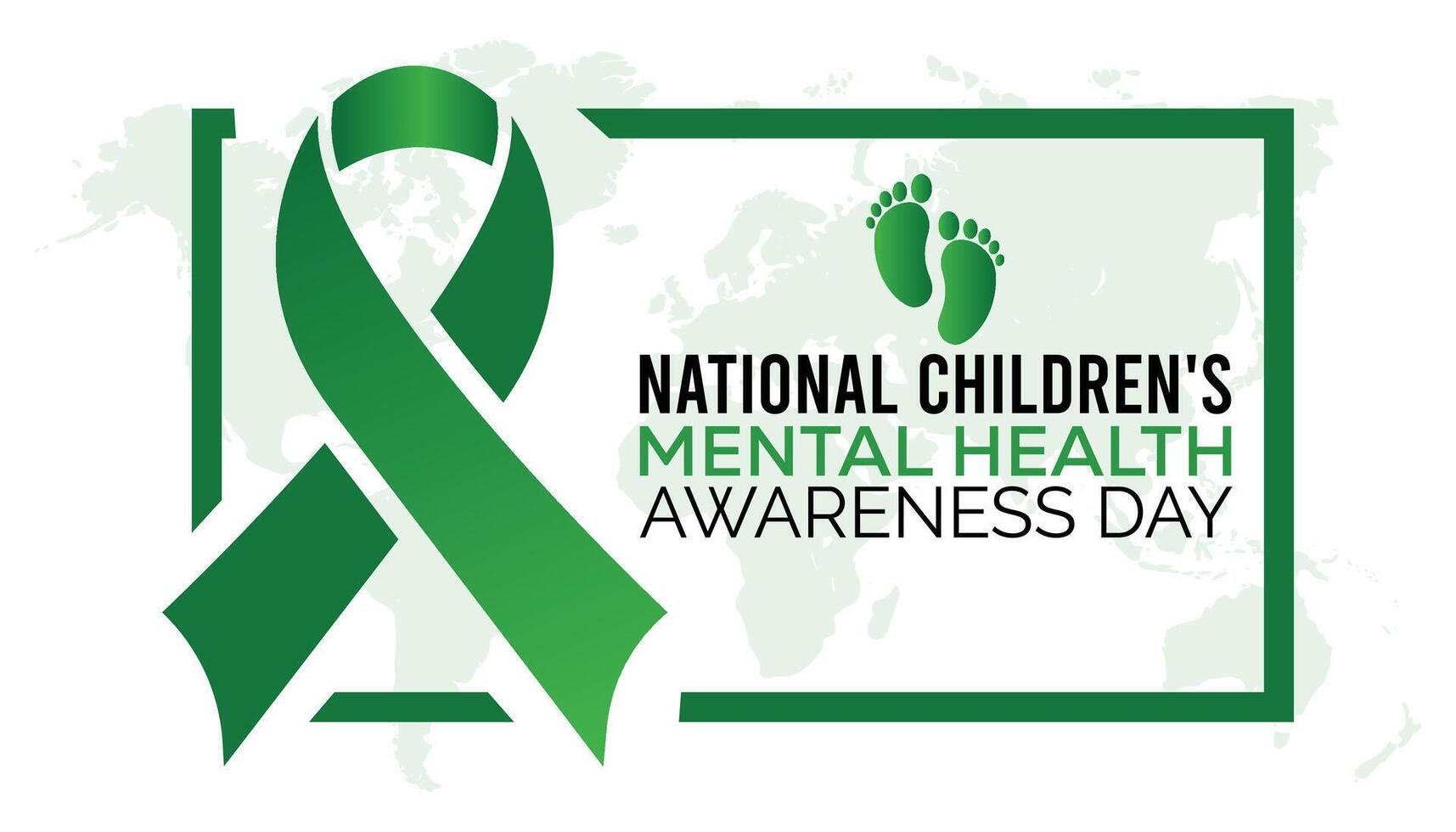 National Children's Mental health awareness day observed every year in May. Template for background, banner, card, poster with text inscription. vector