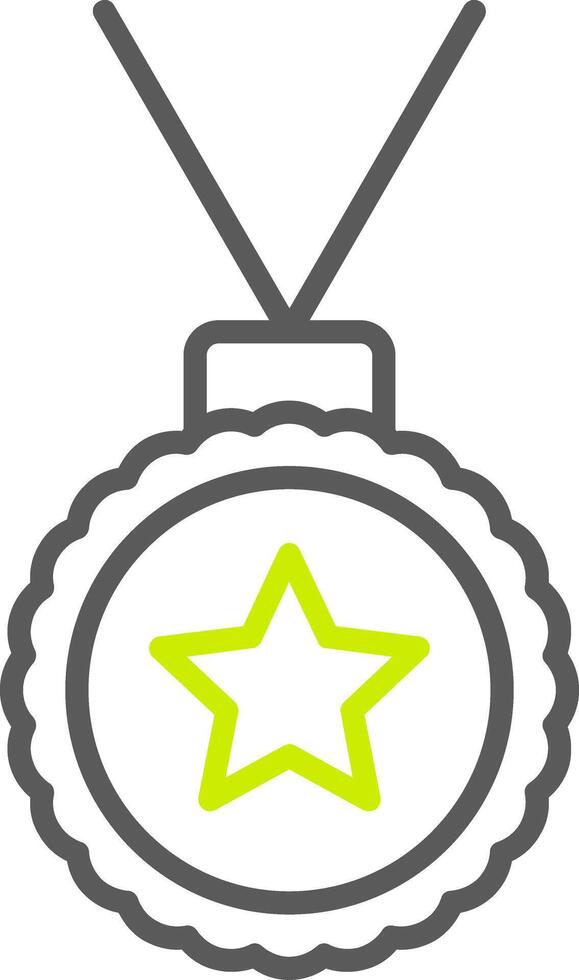 Medal Line Two Color Icon vector