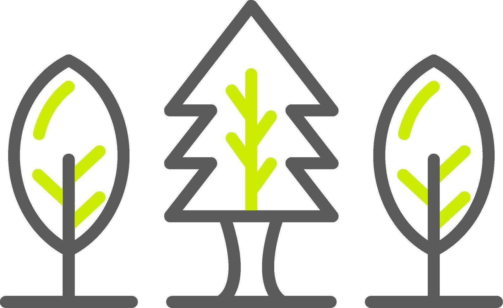 Forest Line Two Color Icon vector