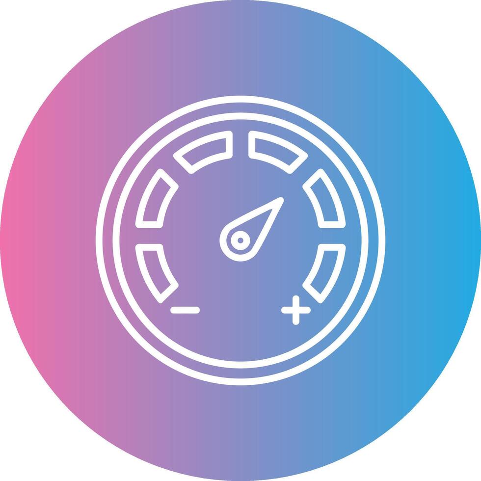 Gauges Dial Line Gradient Circle Icon vector